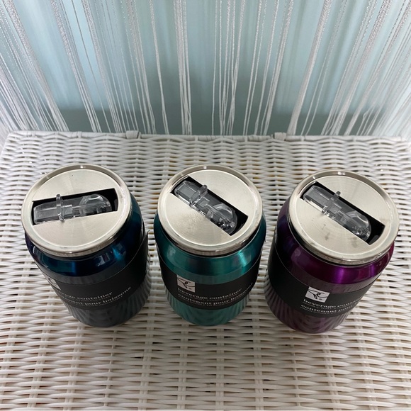 Set of 3 Double - Wall Stainless Steel Beverage Container NWT - Picture 12 of 17